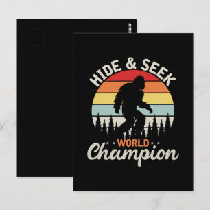 Bigfoot Hide And Seek World Champion Postcard