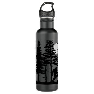 Bigfoot Hiding in Forest for Sasquatch Believers 710 Ml Water Bottle