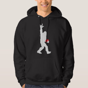 Bigfoot Holding Heart Valentines Day I Love You Ha Hoodie