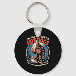 Bigfoot Hotdog Halloween Dog Lover Costume Funny F Keychain