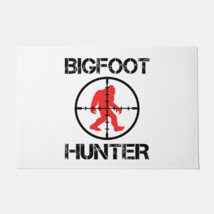 Bigfoot Hunter Funny Bigfoot Lover    Doormat