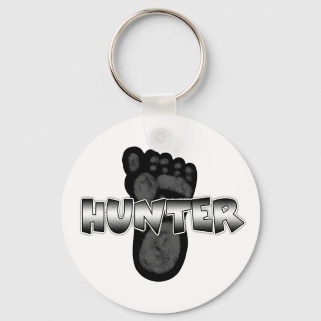 Bigfoot Hunter Keychain (Front)