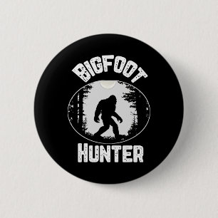 Bigfoot Hunter Sasquatch Funny Humour 2 Inch Round Button