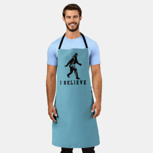 Bigfoot I Believe Customizable Text Apron