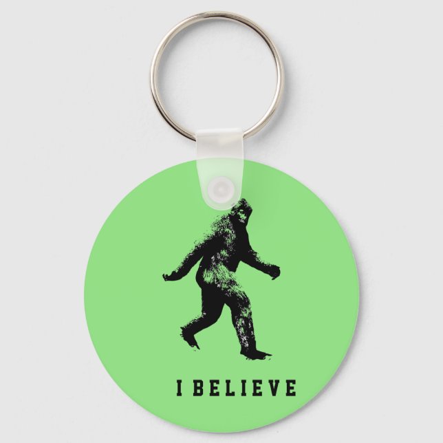 Bigfoot I Believe Keychain (Front)