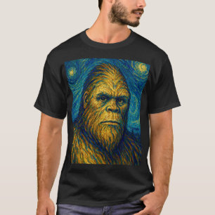 Bigfoot impressionists Portrait  T-Shirt