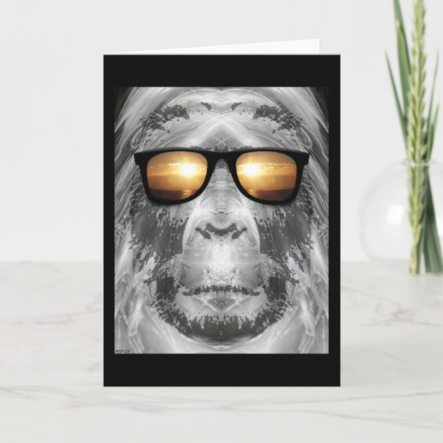Bigfoot In Shades Card (Front)