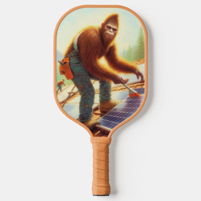 Bigfoot Installing Solar Panels Pickleball Paddle (Front)
