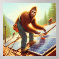 Bigfoot Installing Solar Panels