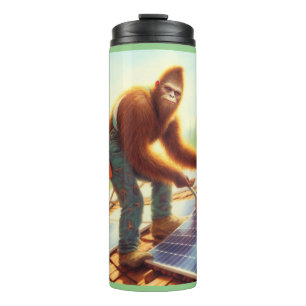 Bigfoot Installing Solar Panels Thermal Tumbler