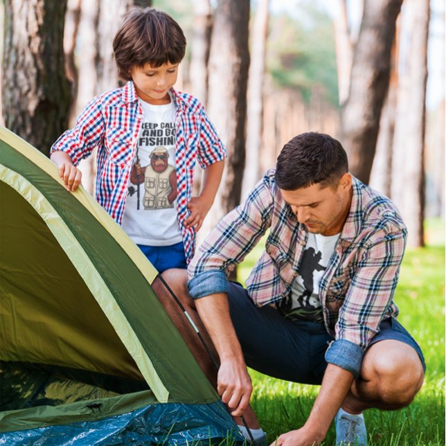 Bigfoot Keep Calm And Go Fishing Funny  T-Shirt (Creator Uploaded)