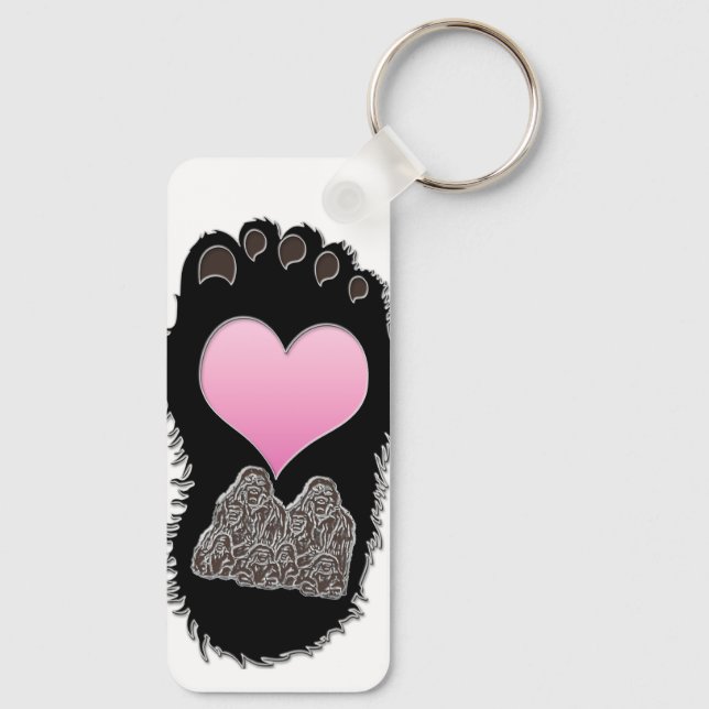 Bigfoot Keychain (Back)