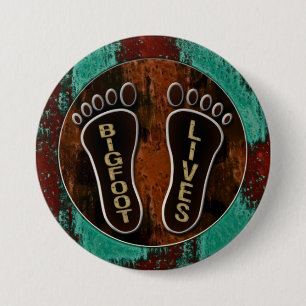 Bigfoot Lives 3 Inch Round Button