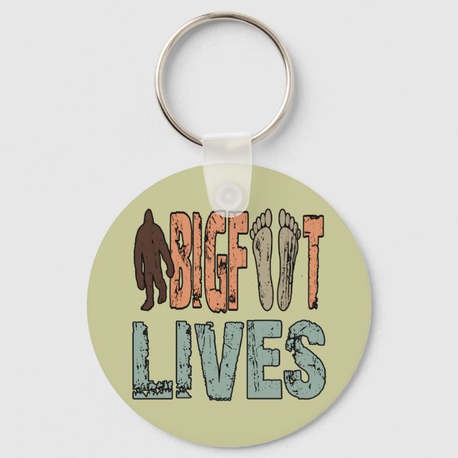 Bigfoot Lives Keychain (Front)