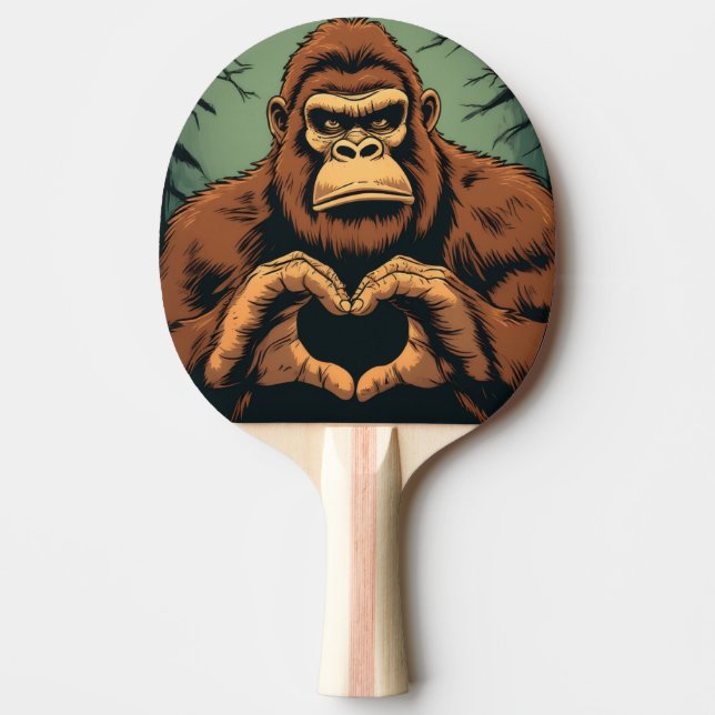 BIGFOOT LOVE PING PONG PADDLE (Front)
