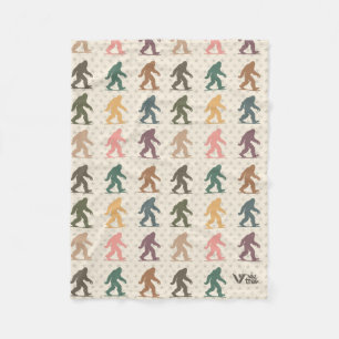 Bigfoot Lover Gift Blanket Vintage Bigfoot Throw