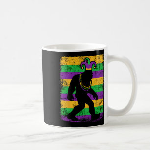 Bigfoot Mardi Gras Sasquatch Funny Men Kids Gift T Coffee Mug