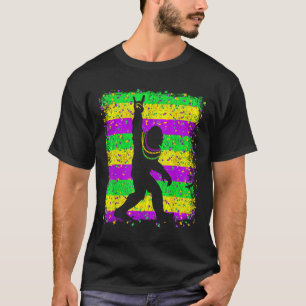 Bigfoot Mardi Gras Sasquatch Funny Men Kids Gift T T-Shirt