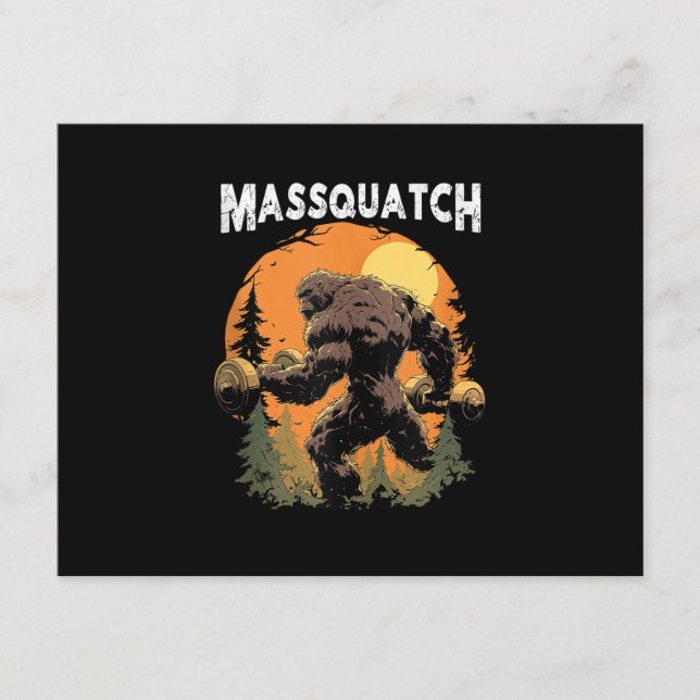 Bigfoot Massquatch Funny  Enclosure Card (Front)