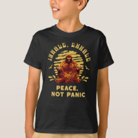 Bigfoot Meditation Peace Not Panic Design