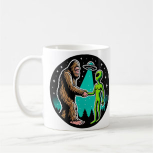 Bigfoot Meets Alien Coffee Mug