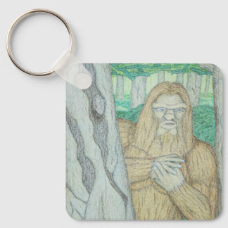 Bigfoot meme parody keychain