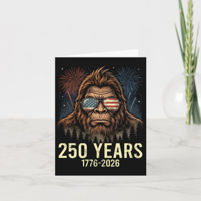 Bigfoot merica firework 4th of july 250 card (Front)