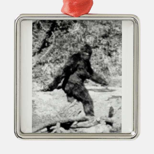 Bigfoot Metal Ornament (Front)
