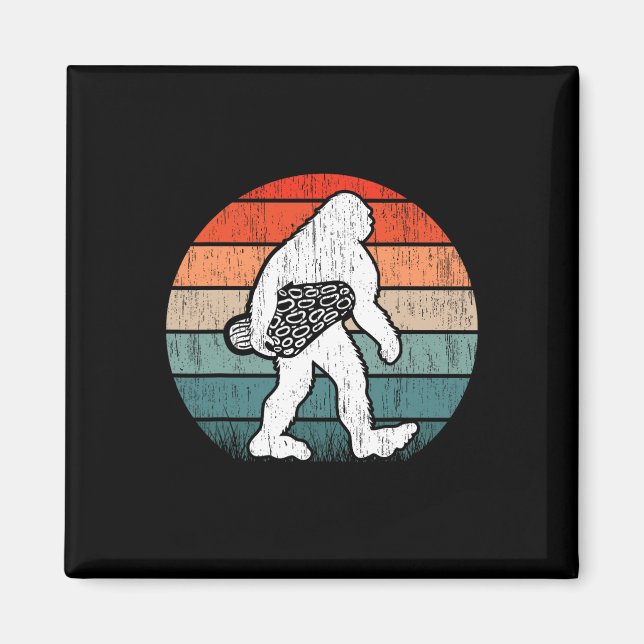Bigfoot Morel Mushroom Foraging Mycology Shroom Hu Magnet (Front)