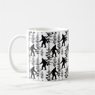 Bigfoot Motif Mug
