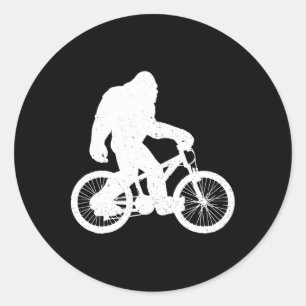 Bigfoot Mountain Bike Downhill Biking Cycling Bike Classic Round Sticker