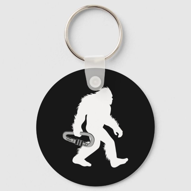 Bigfoot Mountain Climbing Sasquatch Climber  Keychain (Front)