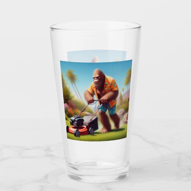 Bigfoot Mowing Glass (Front)
