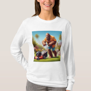 Bigfoot Mowing T-Shirt