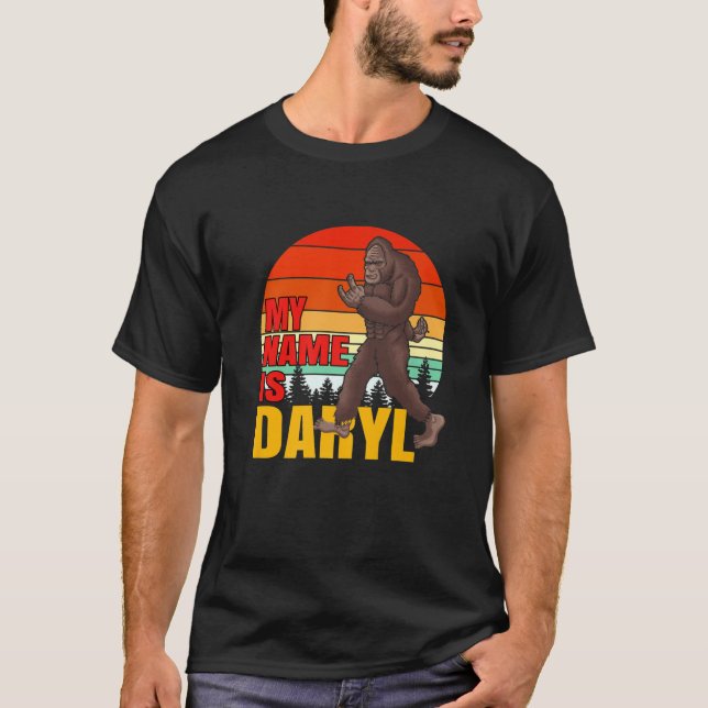 Bigfoot My Name Is Daryl Sunset T-Shirt (Front)