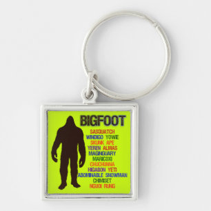 Bigfoot Names Keychain