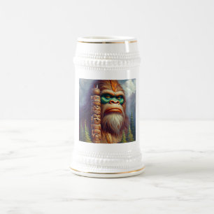 Bigfoot Native American Totem Beer Stein