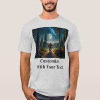 Bigfoot Night Woods Full Moon