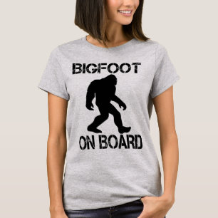 Bigfoot on Board Funny Bigfoot    T-Shirt