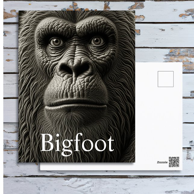  Bigfoot or Sasquatch Close Up Face Postcard (Creator Uploaded)