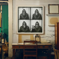 Bigfoot Or Sasquatch Photo Booth Poster Art Print