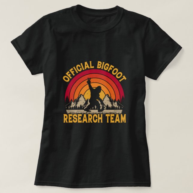 Bigfoot Original Research Team Womens T-Shirt (Design Front)