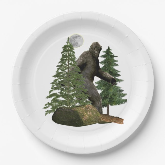 Bigfoot Paper Plate (Front)