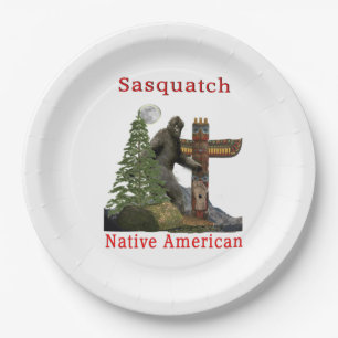 Bigfoot Paper Plate