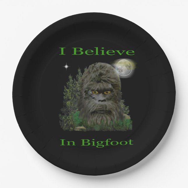 Bigfoot Paper Plate (Front)