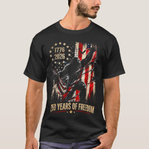 Bigfoot patriotic 250 years of freedom american T-Shirt