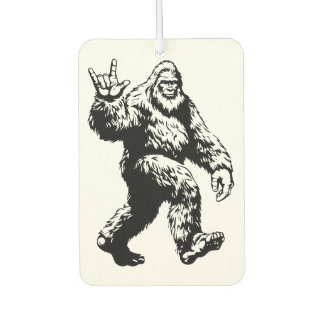 Bigfoot Peace/Funny Sasquatch Rustic Cabin Decor Air Freshener