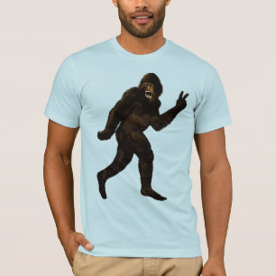 Bigfoot Peace Sign T-Shirt
