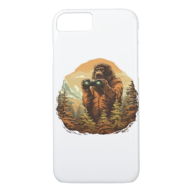 Bigfoot Peek-A-Boo Case-Mate iPhone Case (Back)