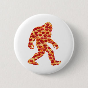 Bigfoot Pizza 2 Inch Round Button